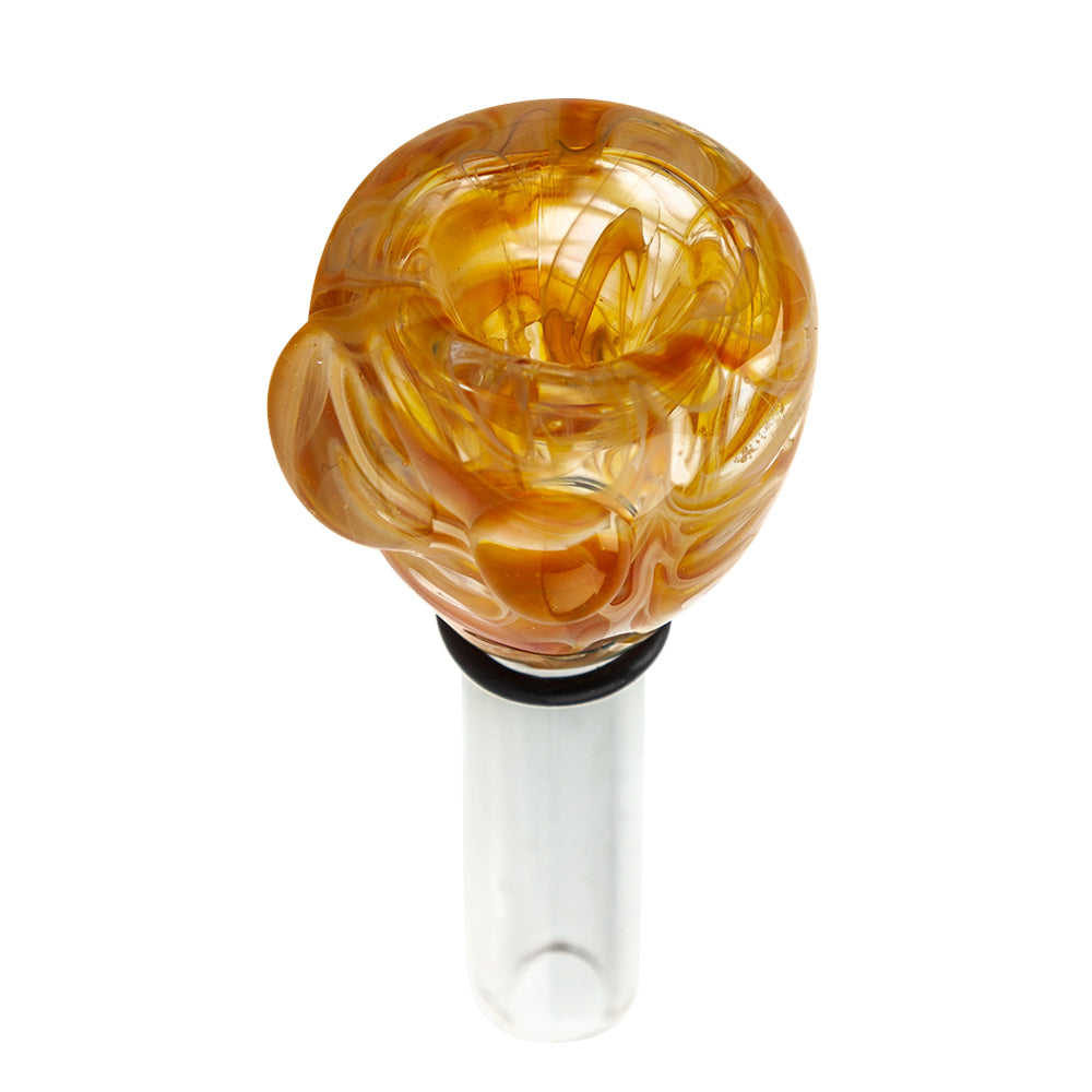 Jerome Baker Designs 50/5 Limited Edition Glass Bubble Base Bong | Red Marble - Matching Custom Bowl