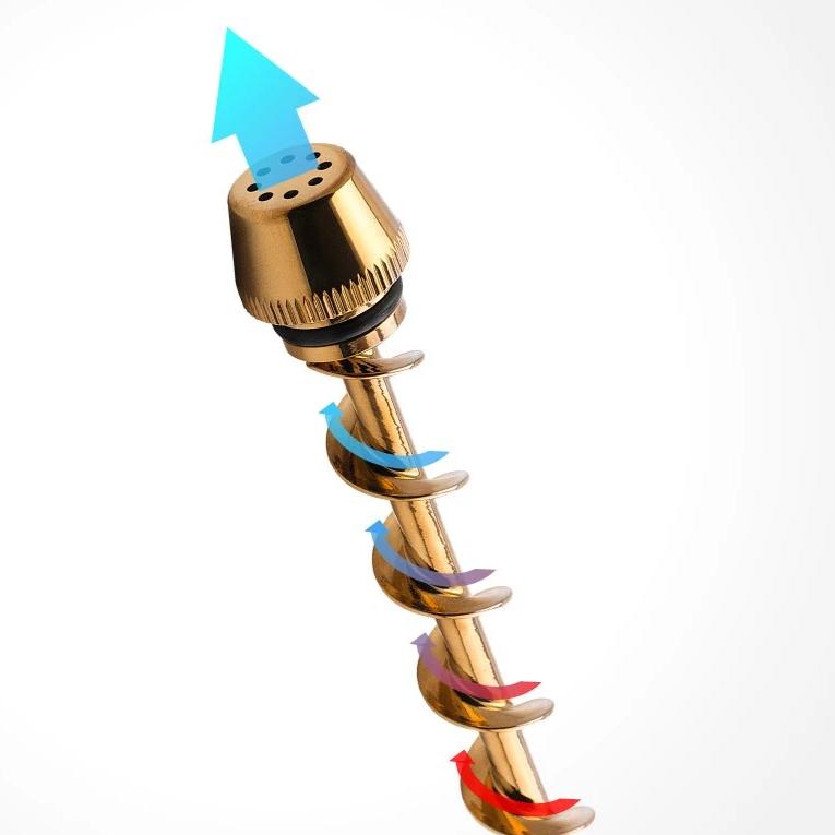 7Pipe Twisty Glass Blunt