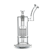 Croia Glass 10" Dual Chamber Scientific Bubbler Tree Perc Glass Bong | Croia Glass