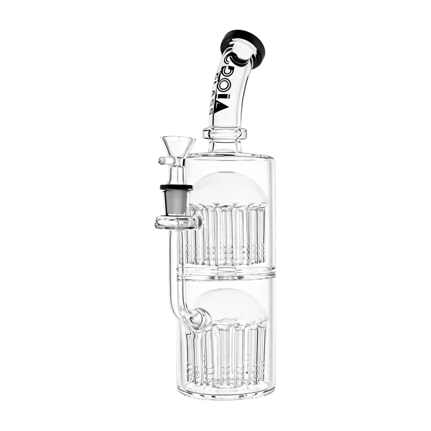 Croia Glass 11" Double Tree Perc Scientific Glass Bong | Croia Glass