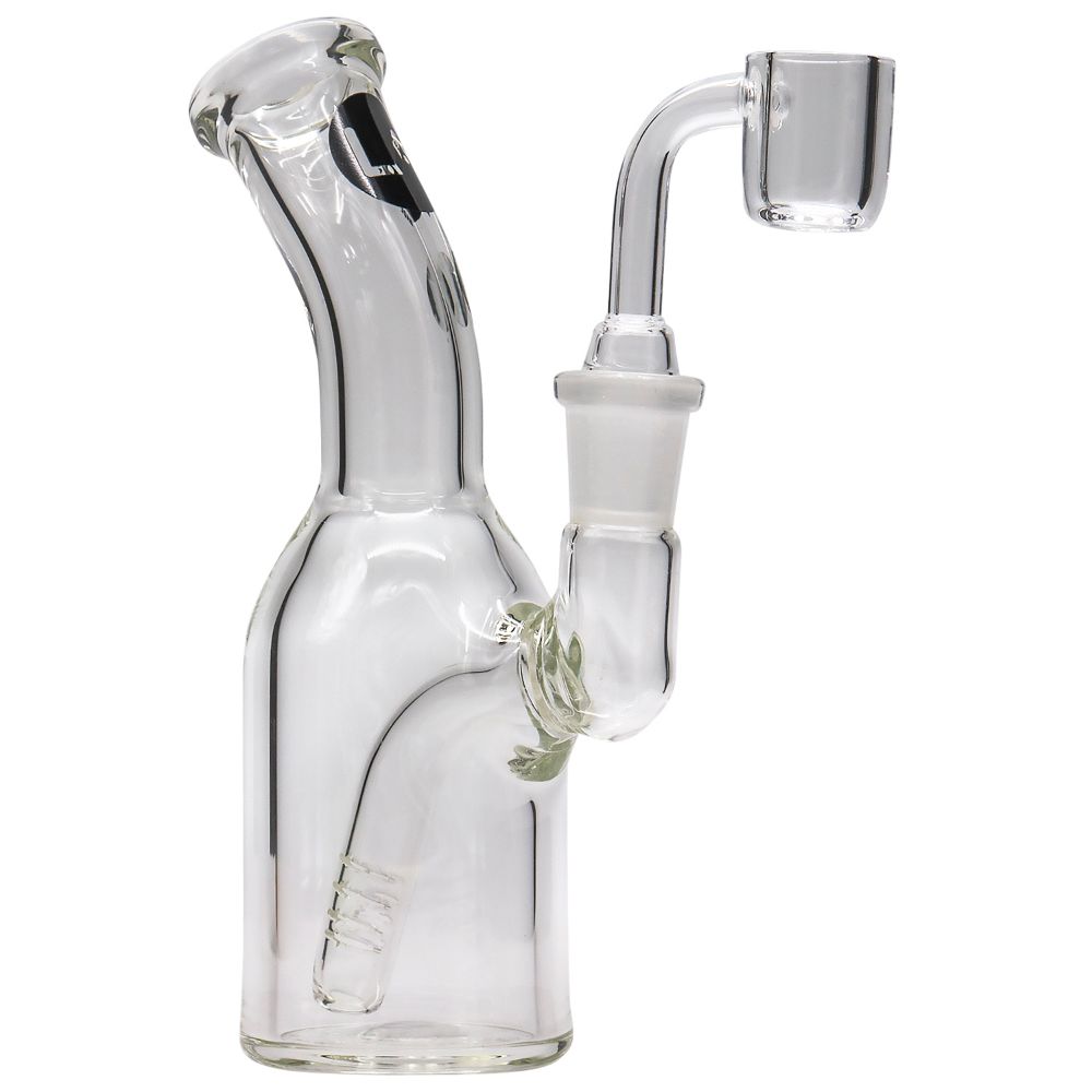 LA Pipes Mini Bent Neck Dab Rig | Side View 3