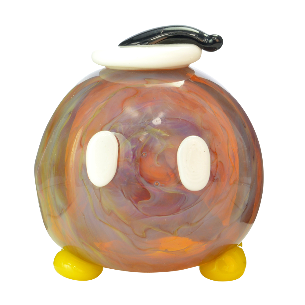 Empire Glassworks Bomber Spoon Pipe - Copper - Close up bowl