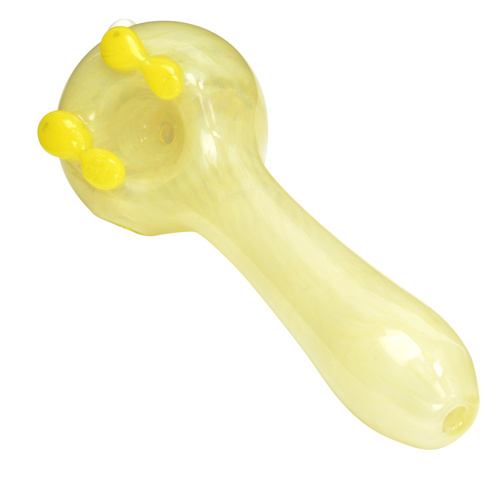 Empire Glassworks Bomber Spoon Pipe - Lemon - Top view 