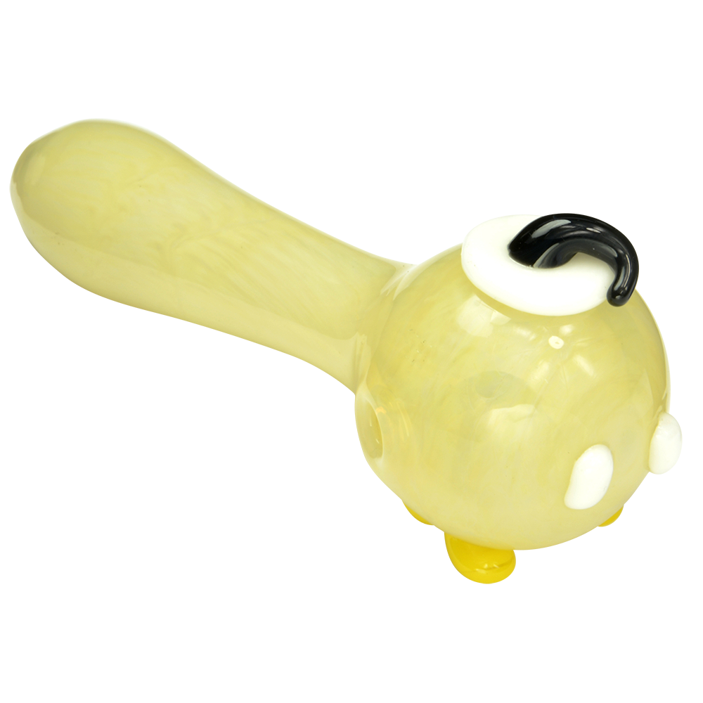Empire Glassworks Bomber Spoon Pipe - Lemon - Side view 