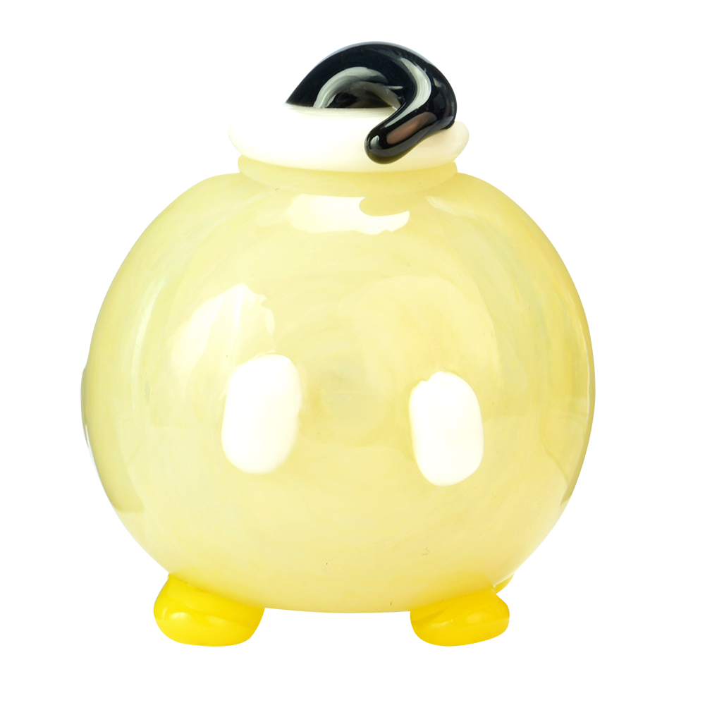 Empire Glassworks Bomber Spoon Pipe - Lemon - Close up bowl