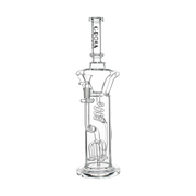 Croia Glass 15" Scientific Glass Bong with Tree Perc & Spiral Cooling | Croia Glass