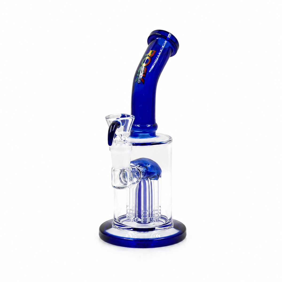 Rock Glass Cobalt Contour 8" Tree Perc Bong