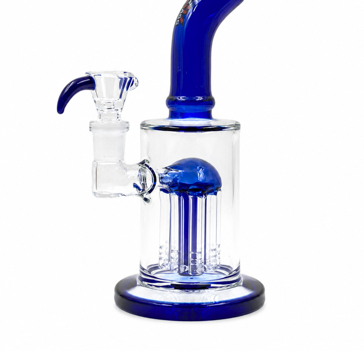 Rock Glass Cobalt Contour 8" Tree Perc Bong