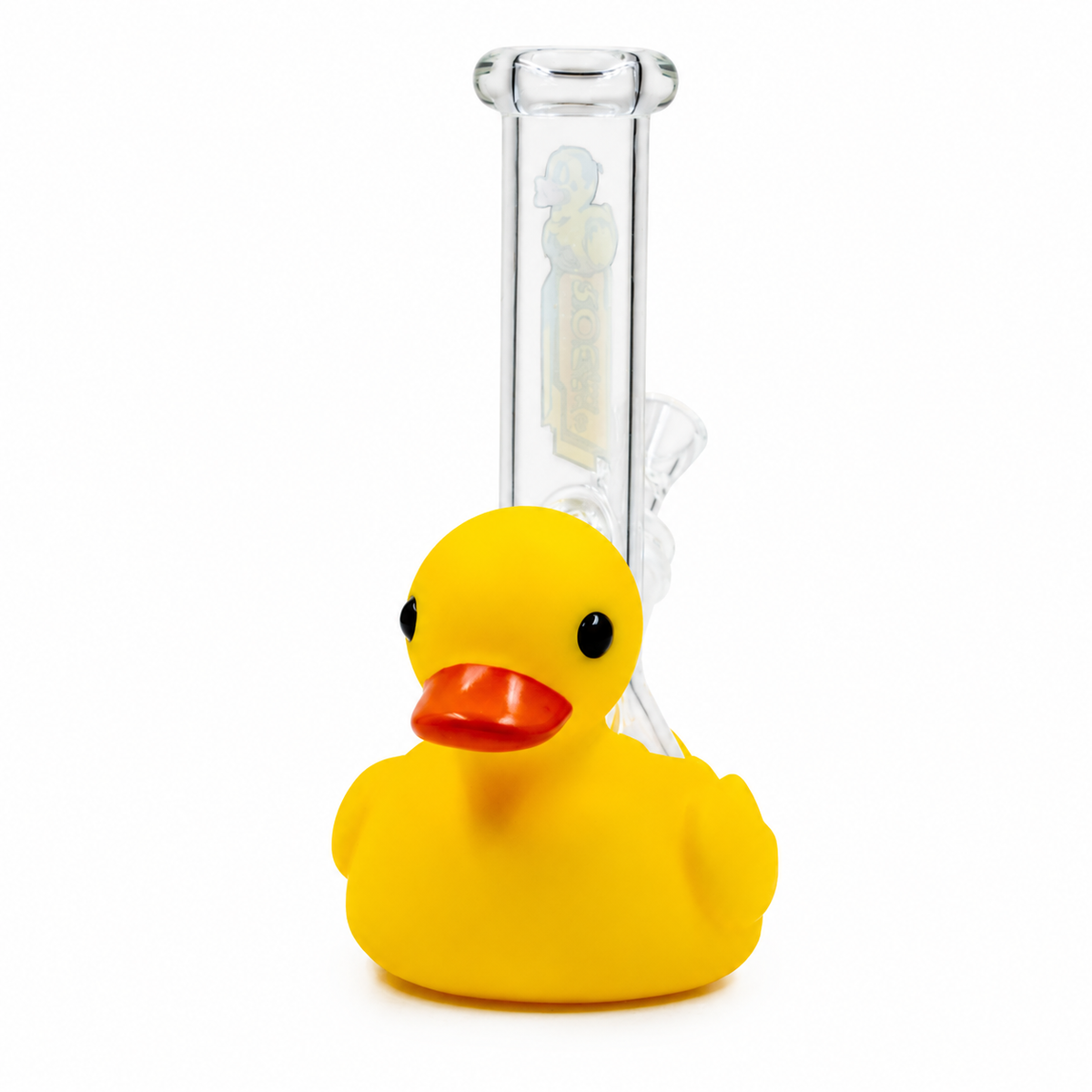 Rock Glass SunnyQuack – Yellow Duck-Shaped Glass Bong