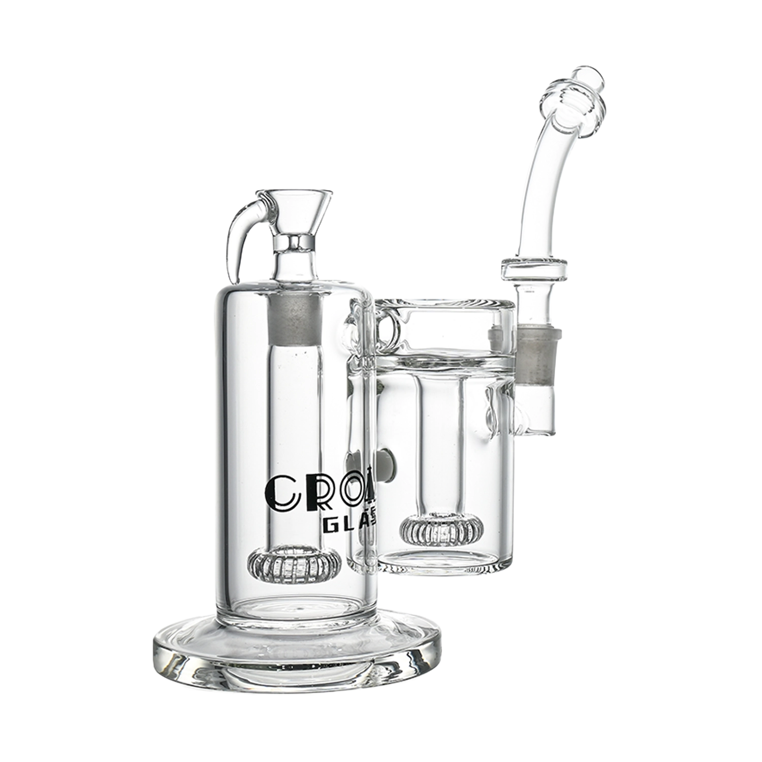 Croia Glass 10" Dual-Chamber External Recycler Bong | Croia Glass