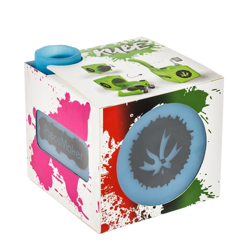 PieceMaker Kube Silicone Dab Rig | Blue - In Box