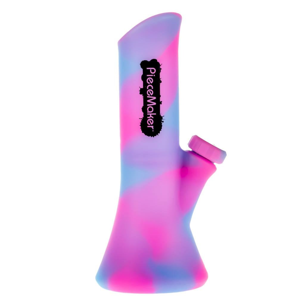 PieceMaker Kali Silicone Beaker Base Bong | Kotton Kandy  | Side View 4