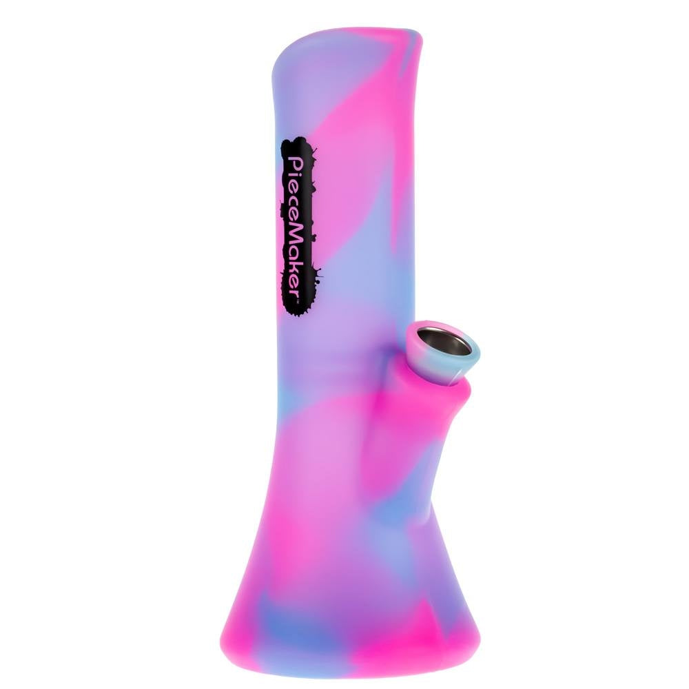 PieceMaker Kali Silicone Beaker Base Bong | Kotton Kandy  | Side View 1
