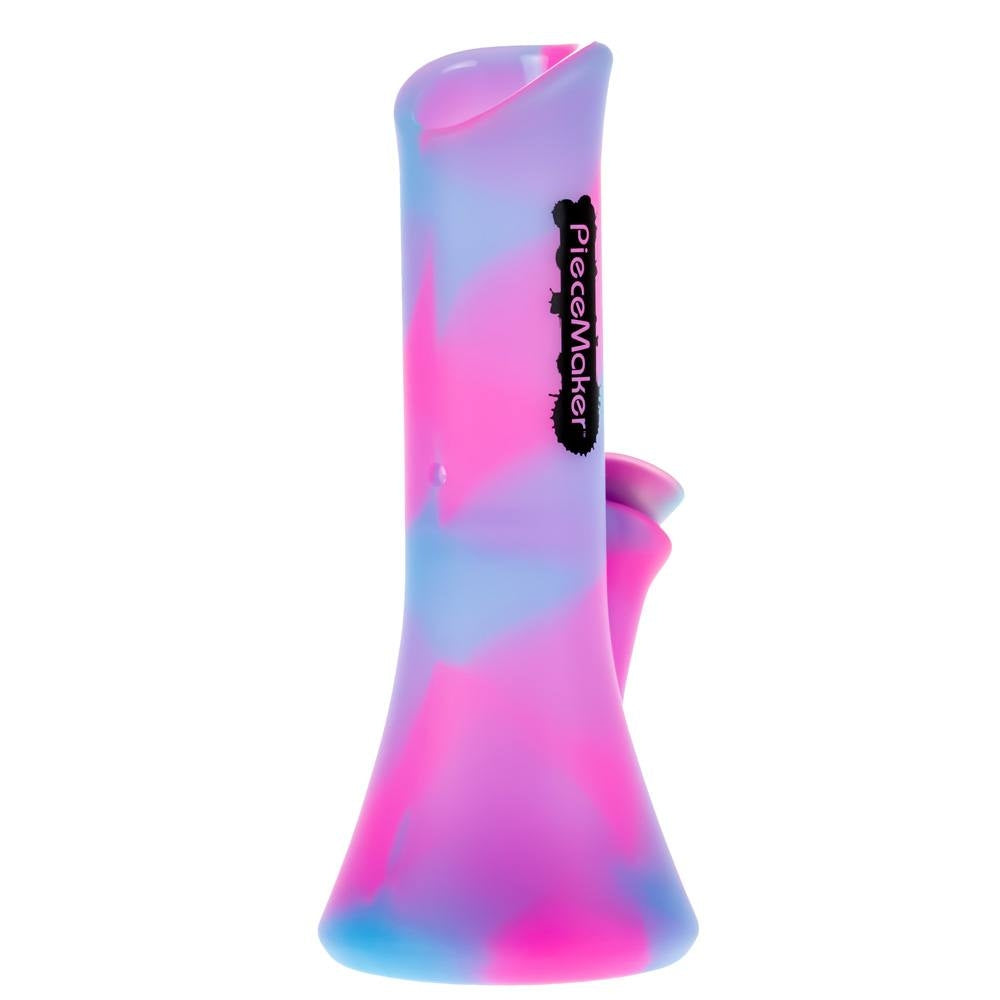 PieceMaker Kali Silicone Beaker Base Bong | Kotton Kandy  | Side View 3