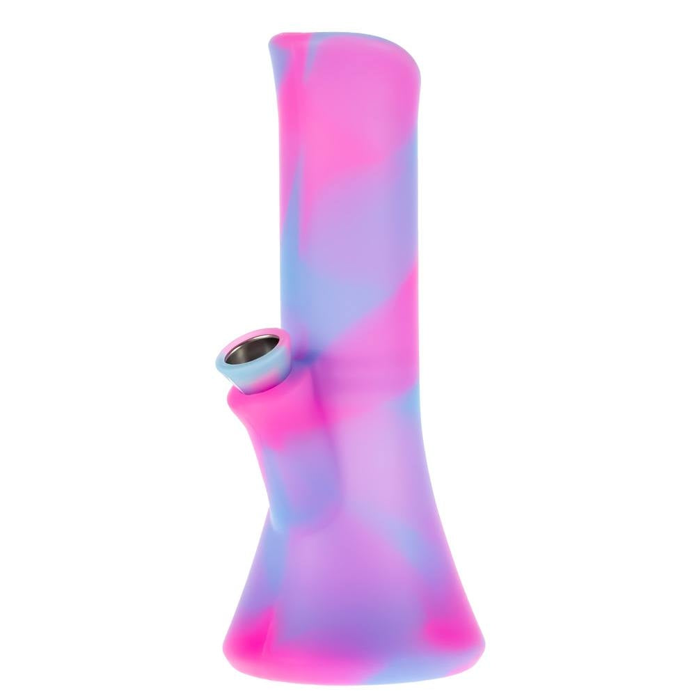 PieceMaker Kali Silicone Beaker Base Bong | Kotton Kandy  | Side View 2