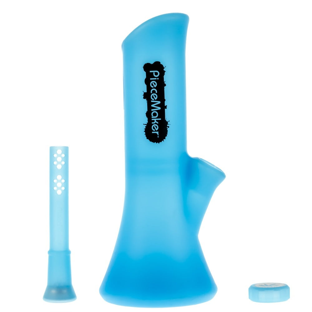 PieceMaker Kali Silicone Beaker Base Bong | Indy Glow | Complete Set 