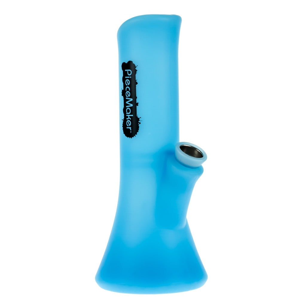 PieceMaker Kali Silicone Beaker Base Bong | Indy Glow | Side View 1