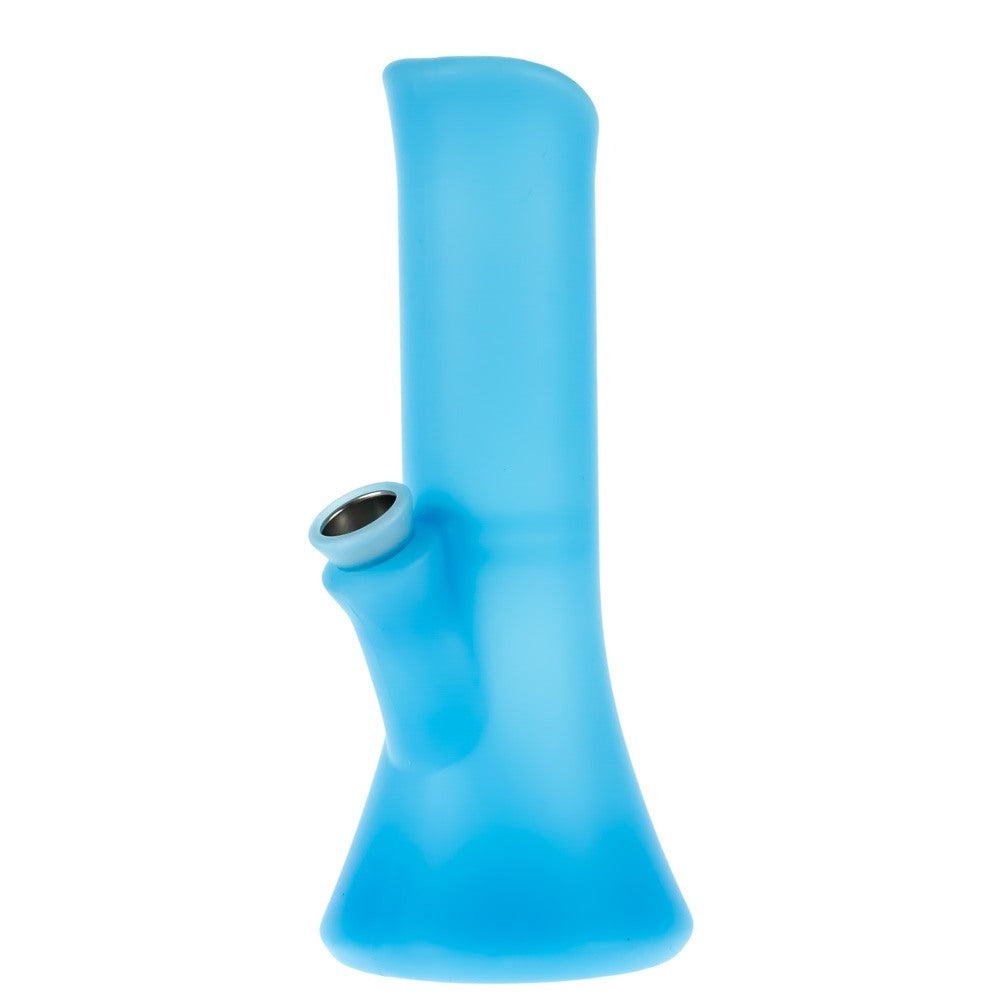PieceMaker Kali Silicone Beaker Base Bong | Indy Glow | Side View 2