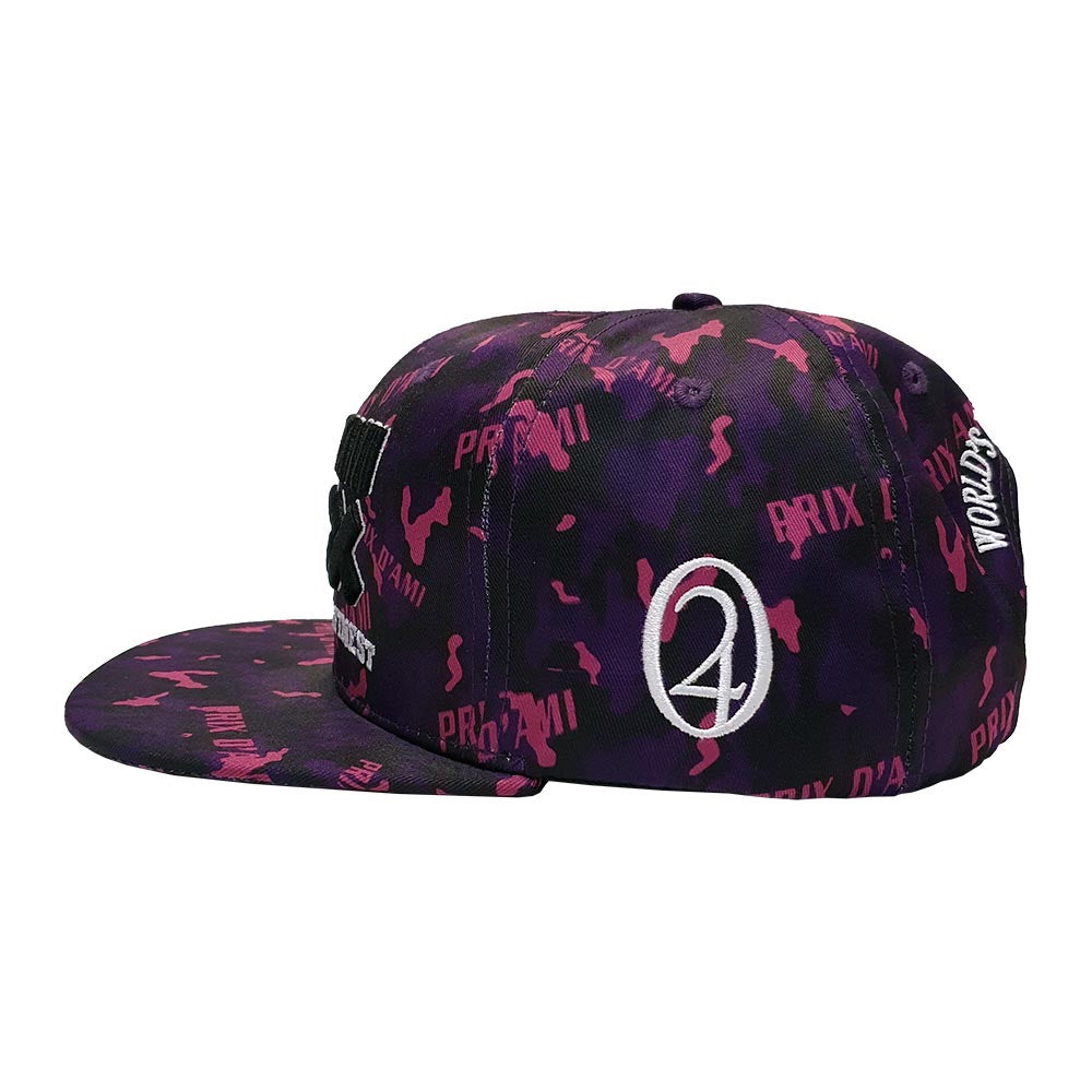 Lauren Rose x Prix D'Ami Allover Printed Snapback | side view 2