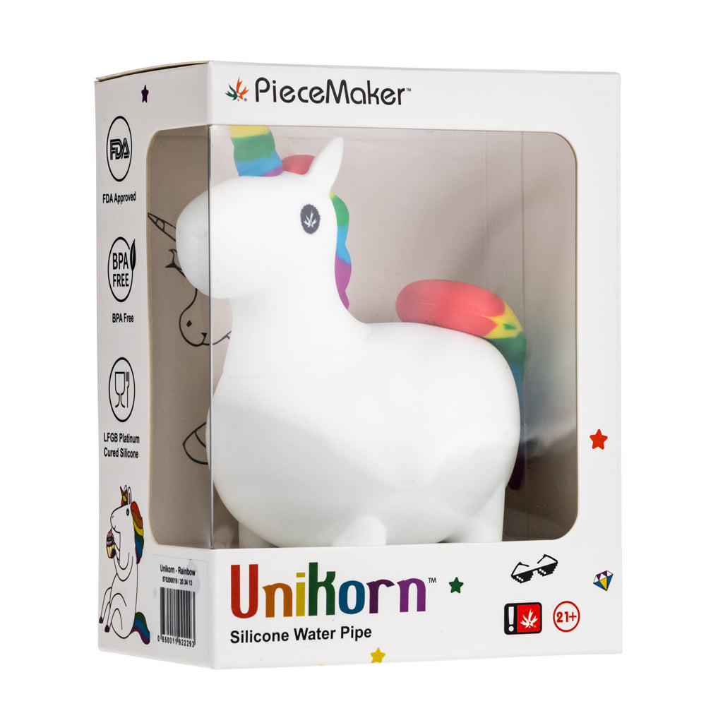 PieceMaker Unikorn Silicone Rainbow Bong | Packaging