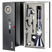 Black Leaf  Beaker Ice Bong with Drum Percolator | Boxed Set