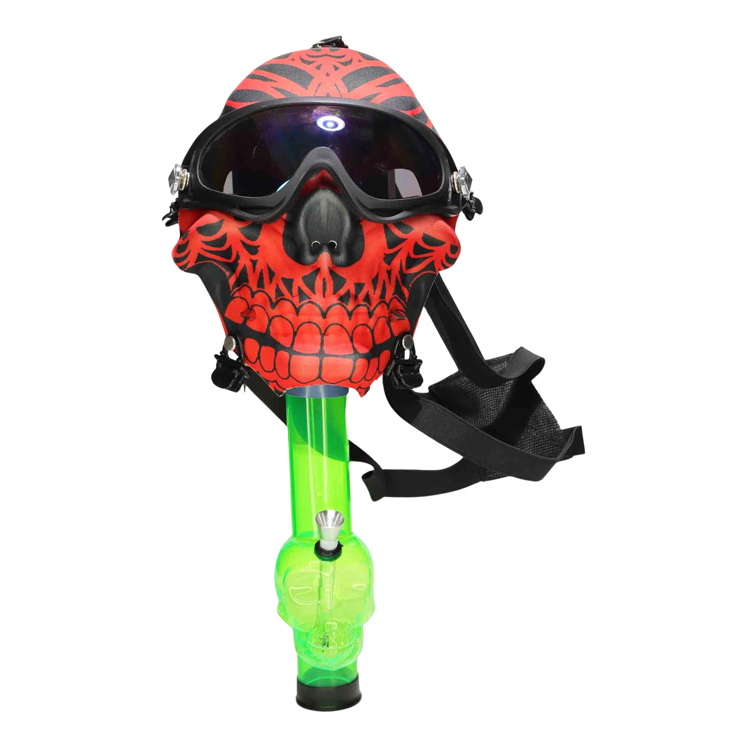 GC Smiling Red & Black Skull Gas Mask