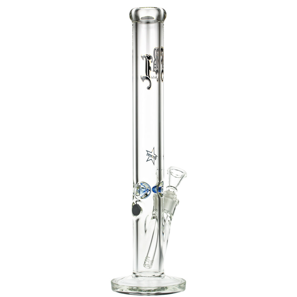 Black Leaf 9mm Straight Ice Bong | 45 cm - Side View 5