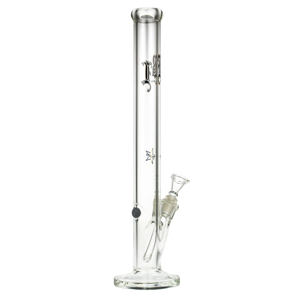 Black Leaf 7mm Straight Bong | 49 cm - Side View 5