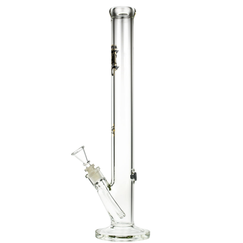 Black Leaf 7mm Straight Bong | 49 cm - Side View 3