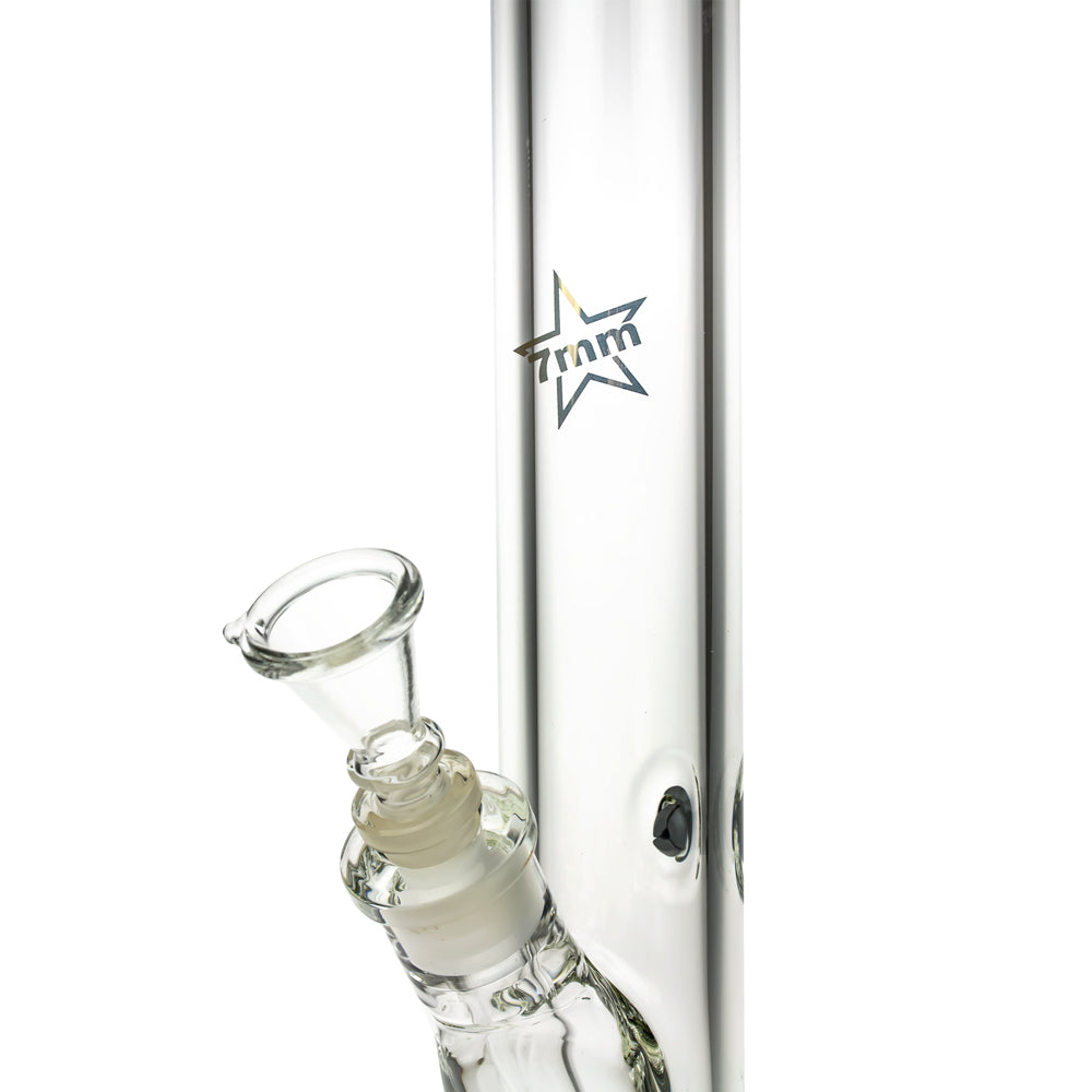 Black Leaf 7mm Straight Bong | 49 cm - 7mm Logo