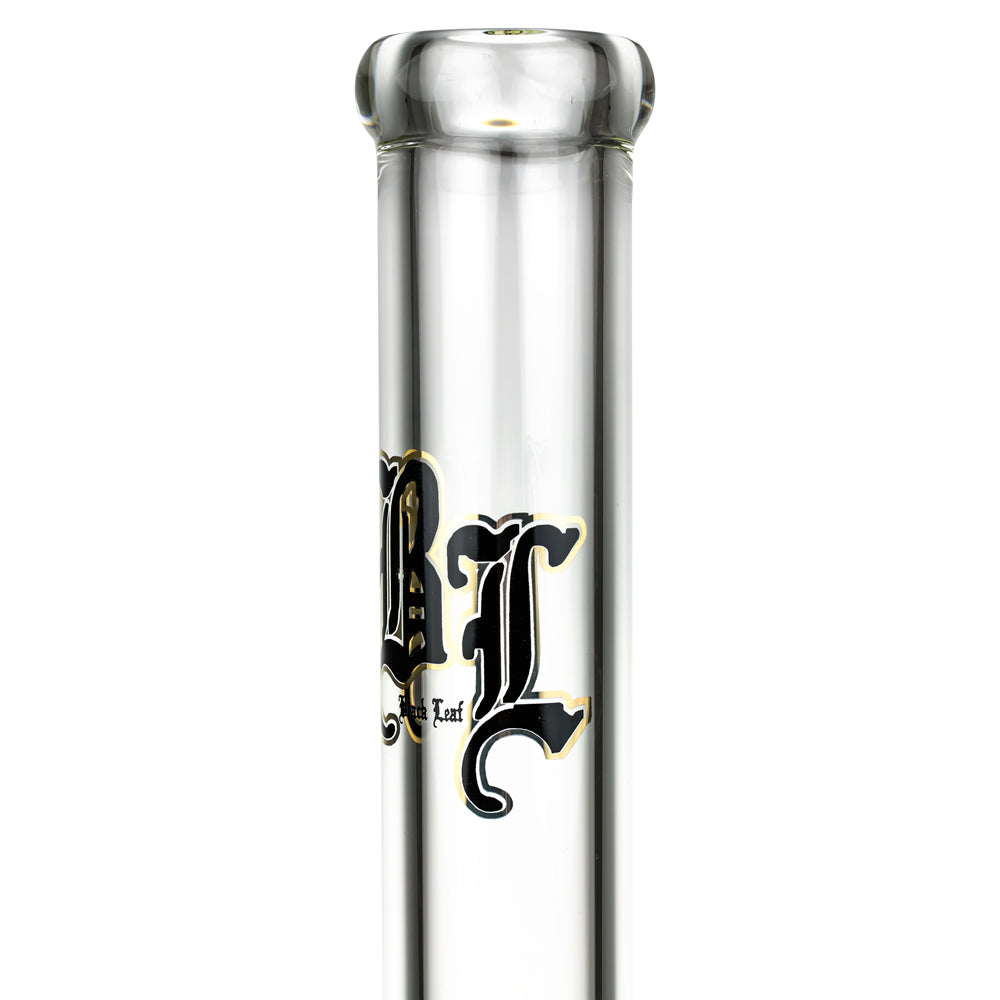 Black Leaf 7mm Straight Bong | 49 cm - Black Leaf Logo 