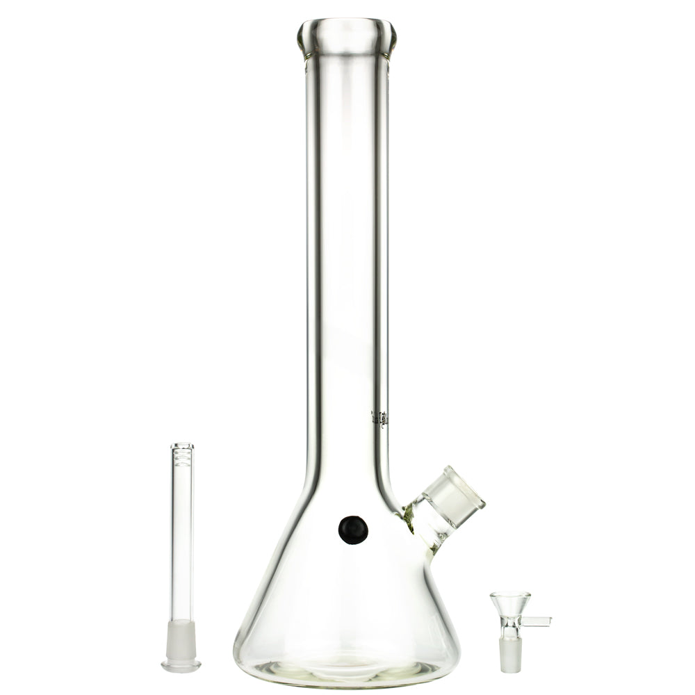 Black Leaf 9mm Beaker Bong | 39 cm - Downstem and Bowl Included