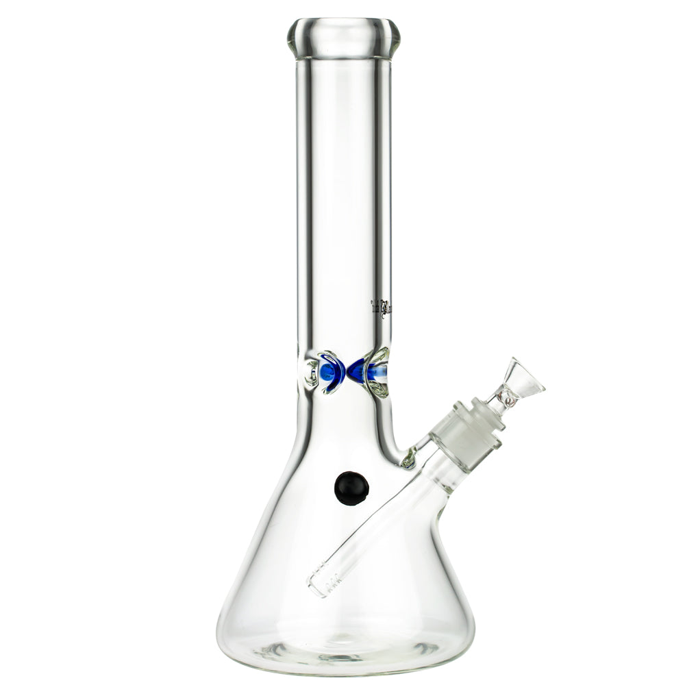 Black Leaf 9mm Beaker Ice Bong | 34 cm - Side View 6
