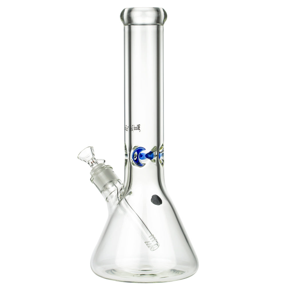 Black Leaf 9mm Beaker Ice Bong | 34 cm - Side View 4