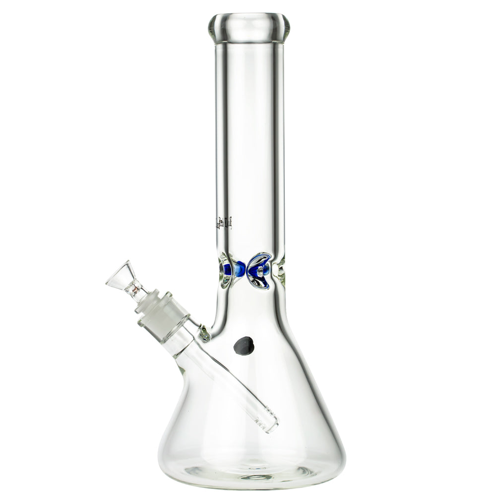 Black Leaf 9mm Beaker Ice Bong | 34 cm - Side View 3
