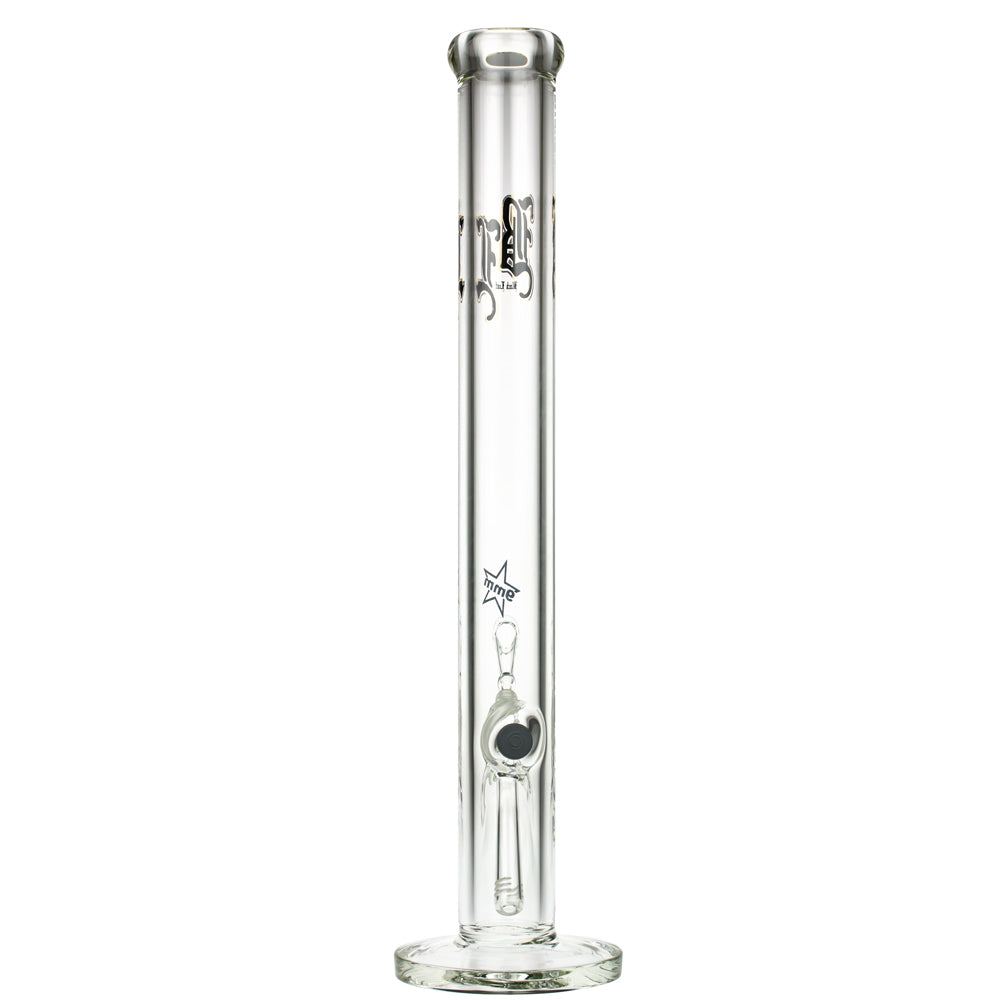 Black Leaf 9mm Straight Bong | 50 cm - Back View 
