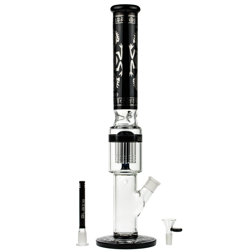 Blaze Glass Voodoo Tree Perc Ice Bong - Downstem and Bowl Included 
