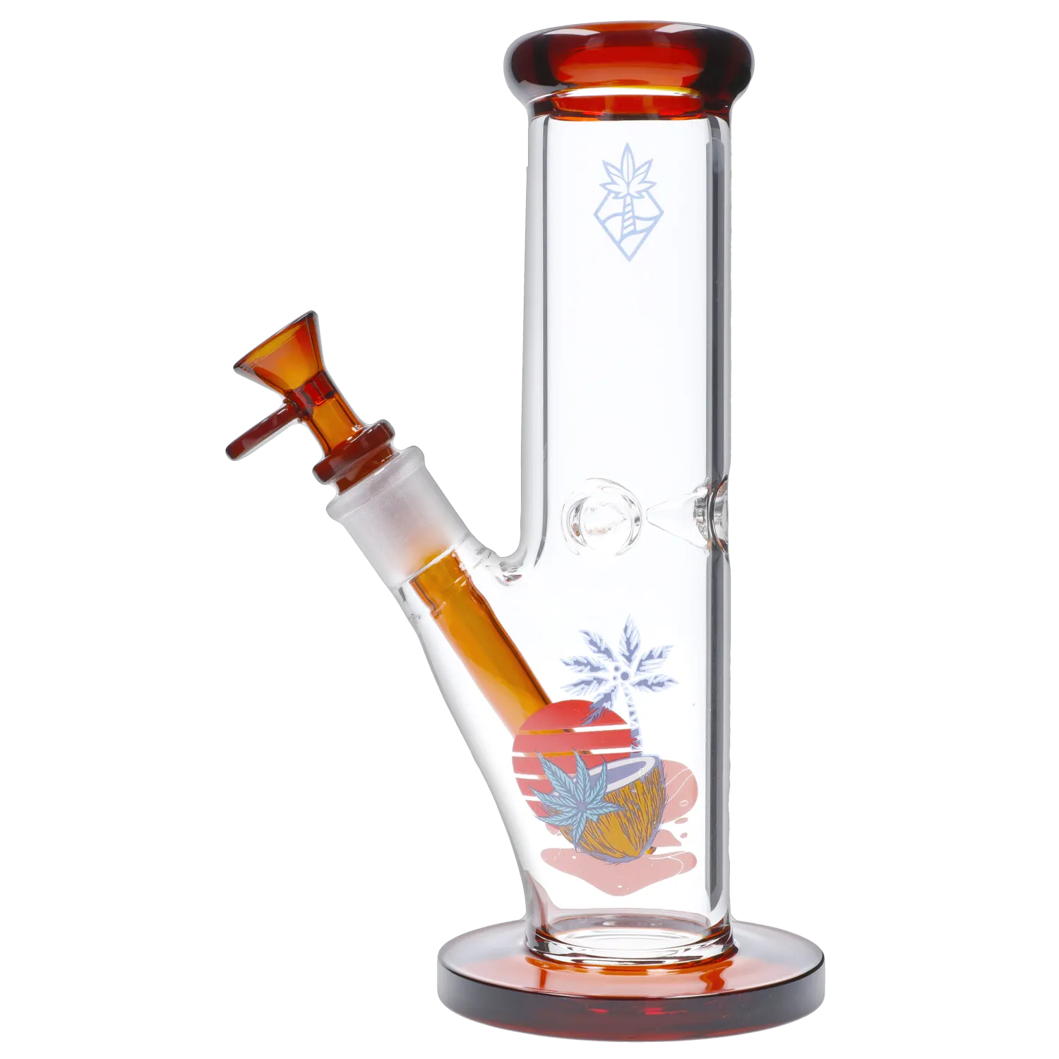 Cabana Cannabis Co. Coconut Water Pipe Amber - 10in