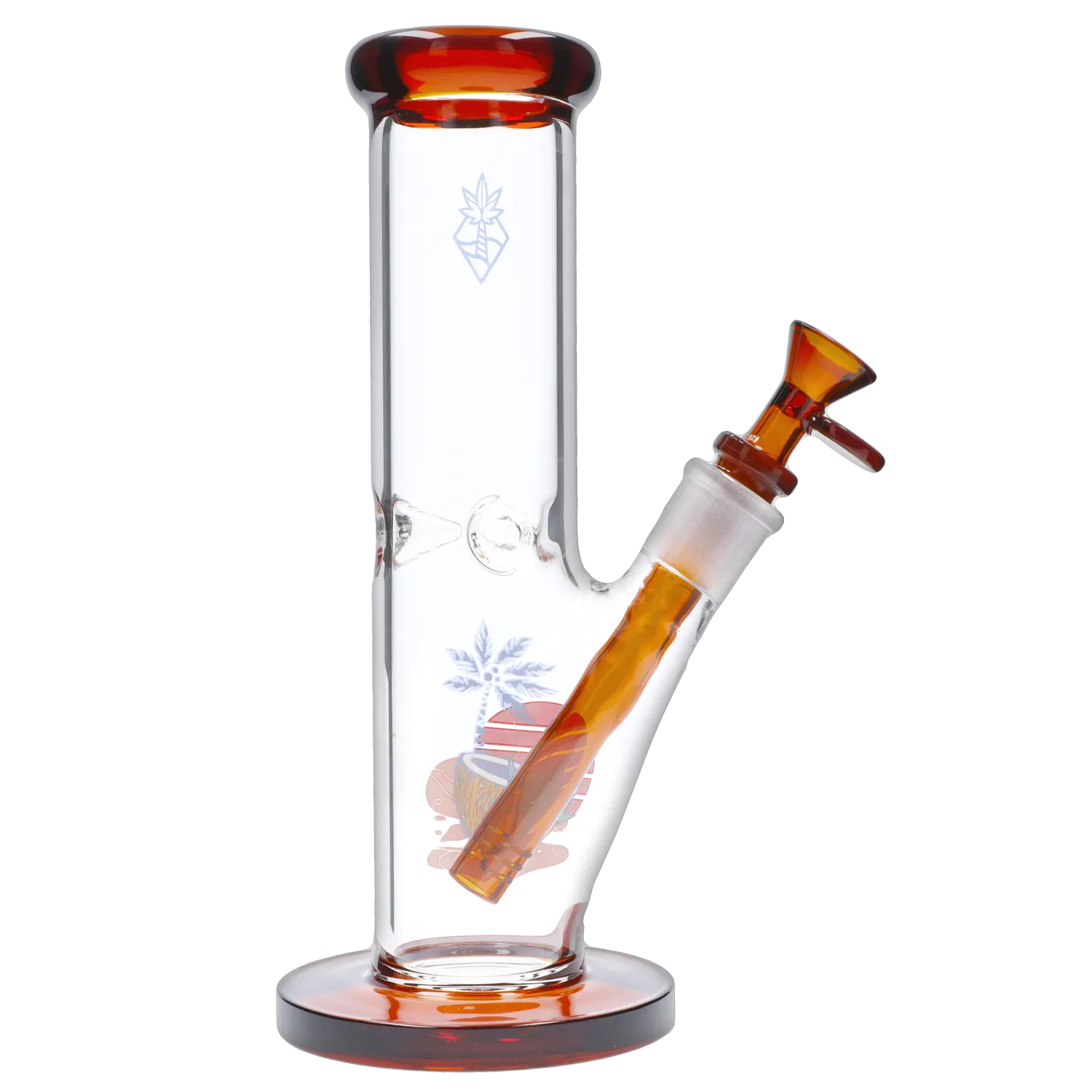 Cabana Cannabis Co. Coconut Water Pipe Amber - 10in