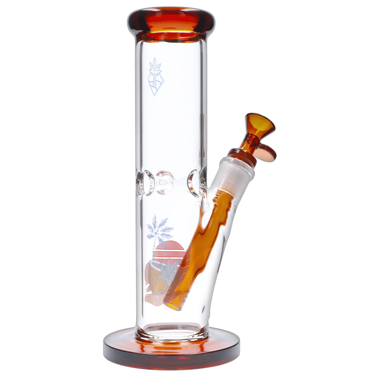 Cabana Cannabis Co. Coconut Water Pipe Amber - 10in