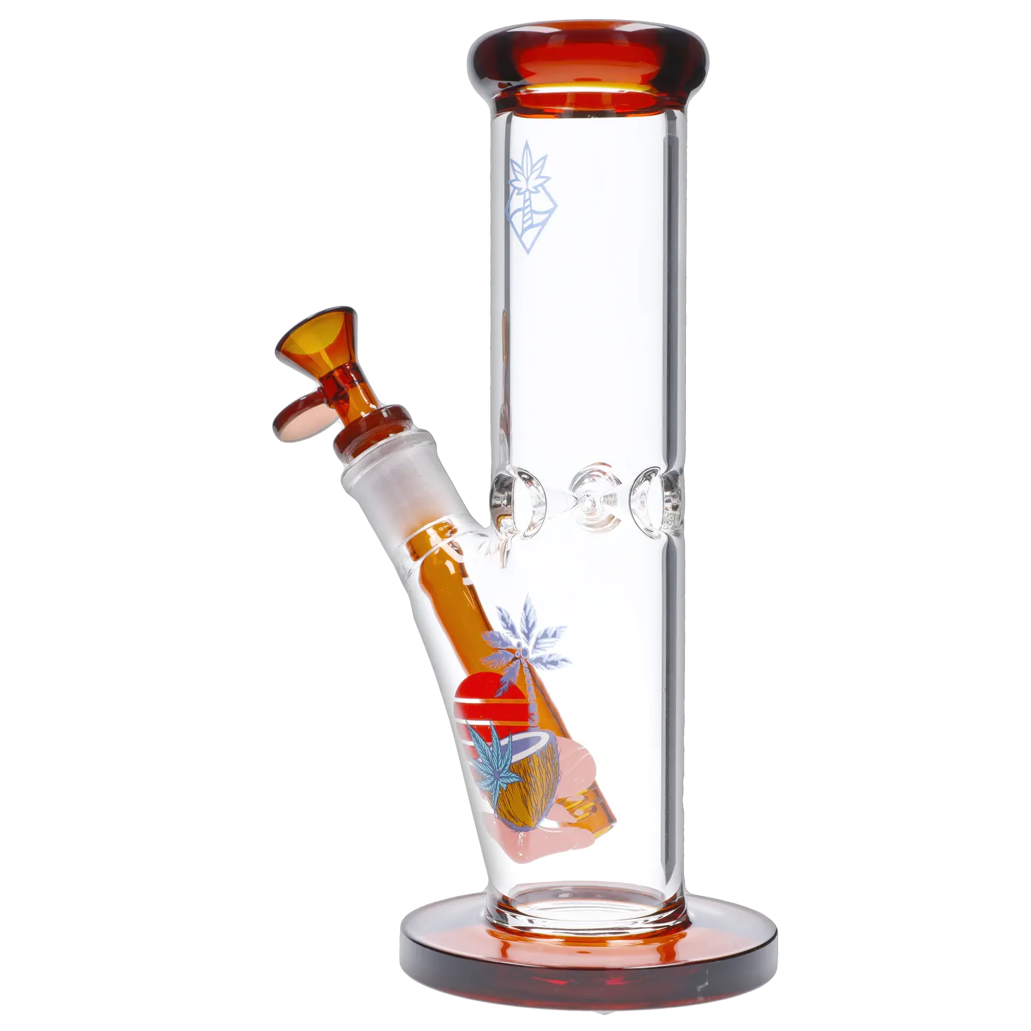 Cabana Cannabis Co. Coconut Water Pipe Amber - 10in