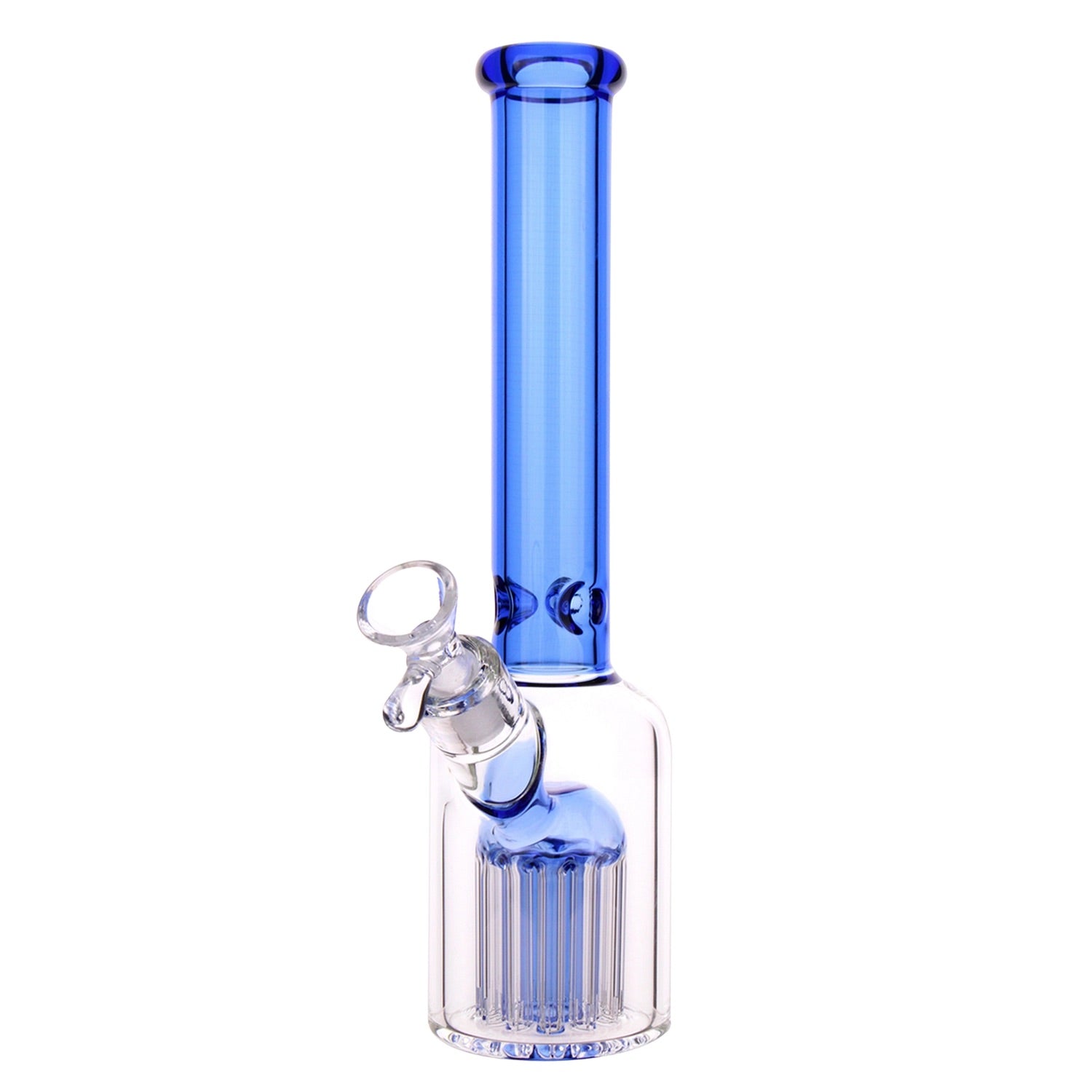 GC Color Tube & Tree Perc Rounded Beaker Bong - 10.5 in.