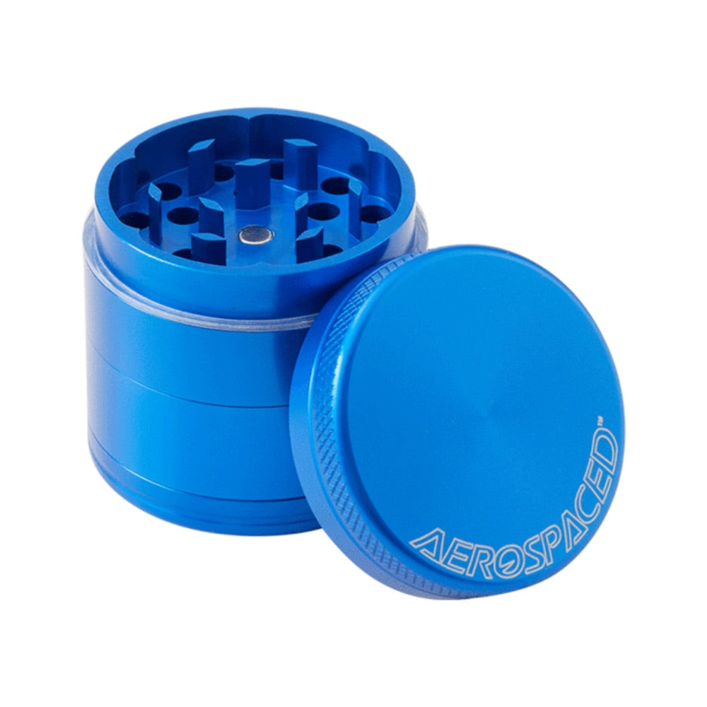 Aerospaced Anodized Aluminum Grinders by Higher Standards – 1.6 Inch | Light Blue