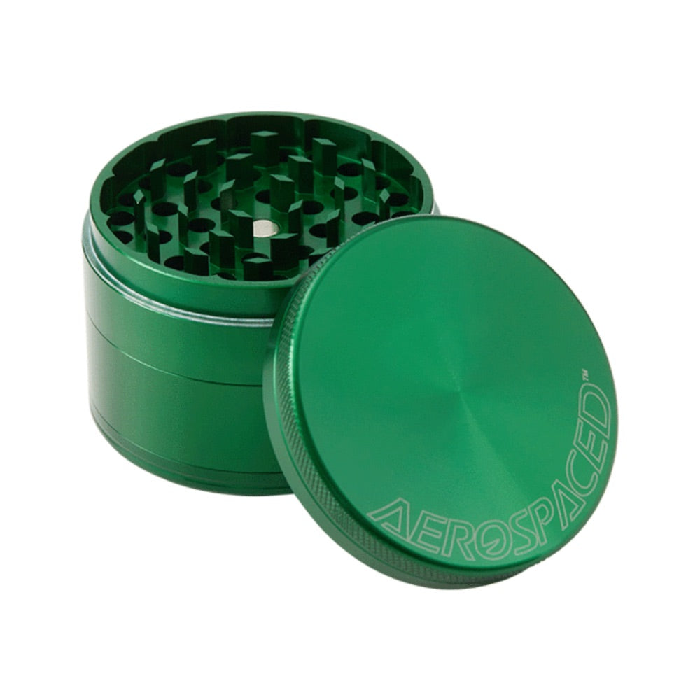 Aerospaced Anodized Aluminum Grinders by Higher Standards – 2.5 Inch | Green