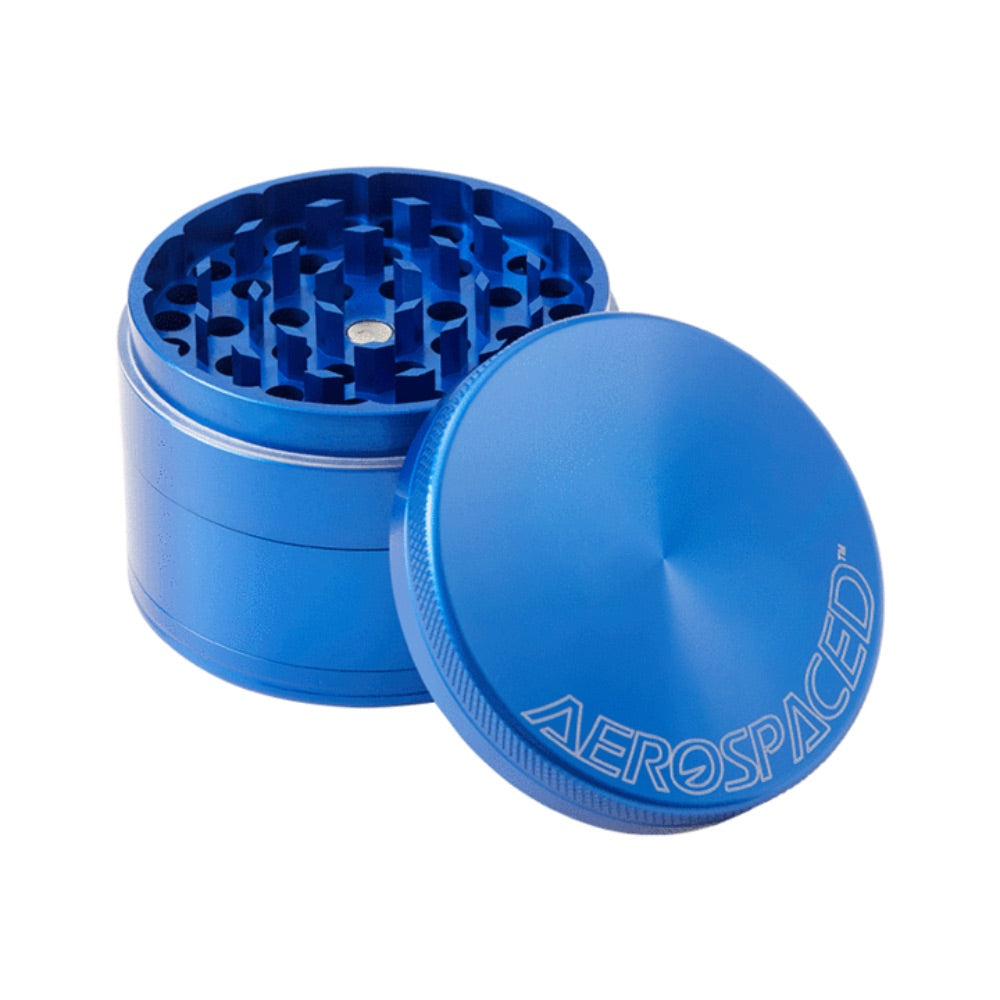 Aerospaced Anodized Aluminum Grinders by Higher Standards – 2.5 Inch | Light Blue