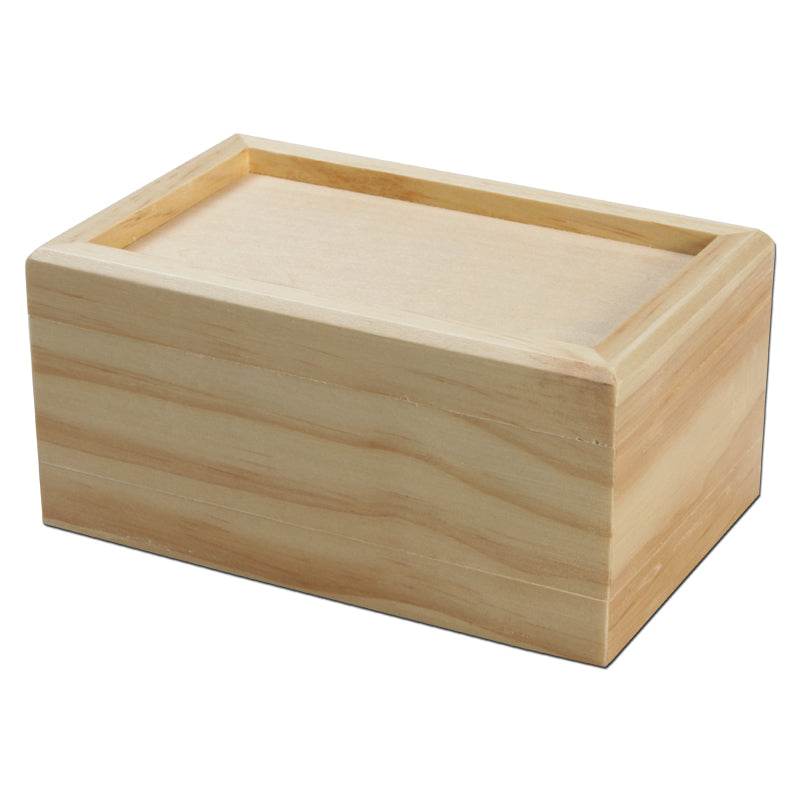 Wooden Pollen Sifter Kief Box - 3-part - natural wood construction