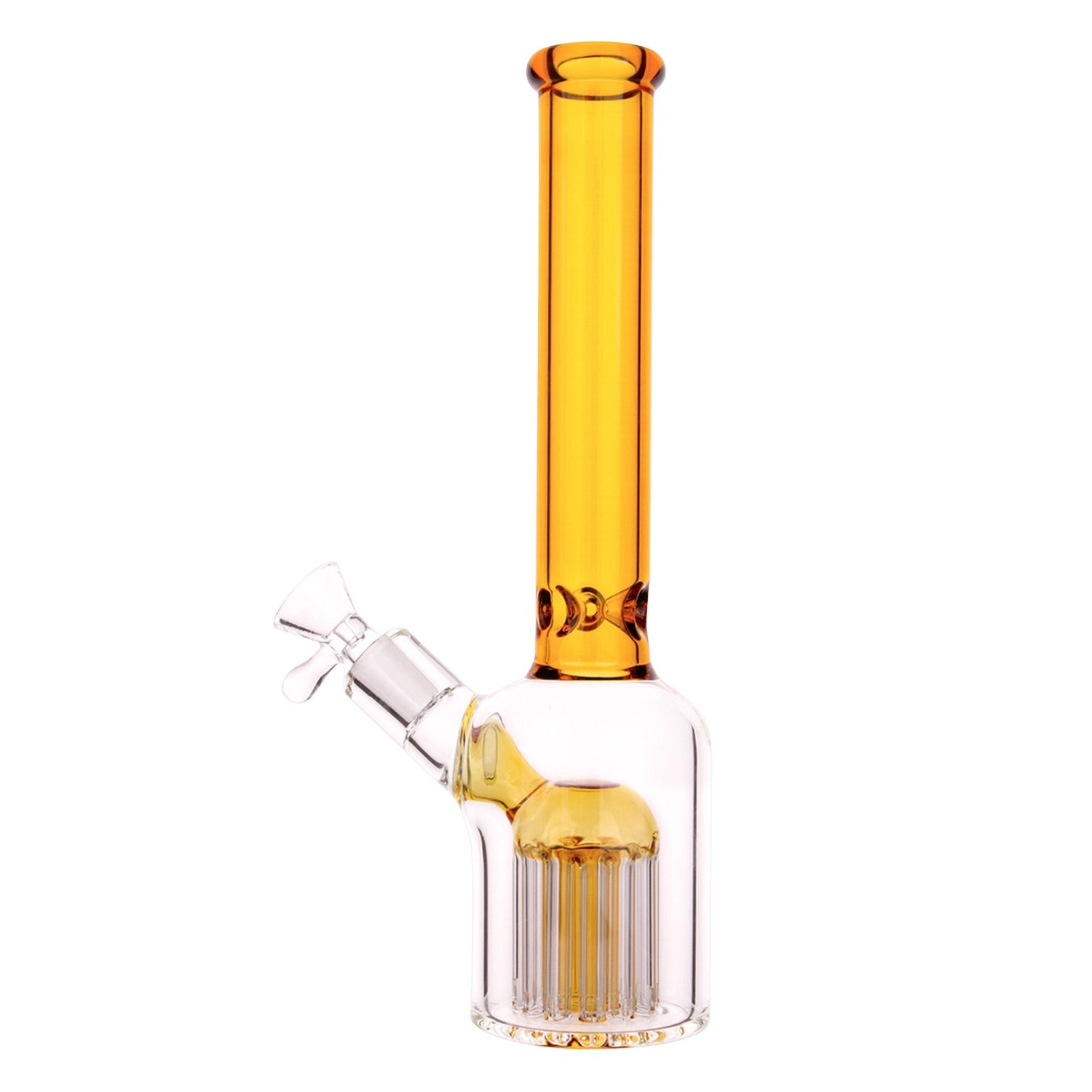 GC Color Tube & Tree Perc Rounded Beaker Bong - 10.5 in.