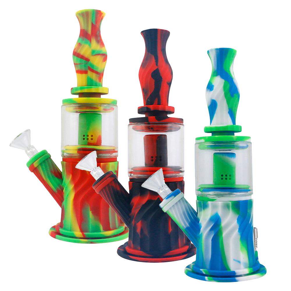 4-in-1 Silicone Multifunction Bong | Colors