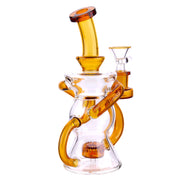 GC Color Perc & Tube Recycler Bong - 7 in.