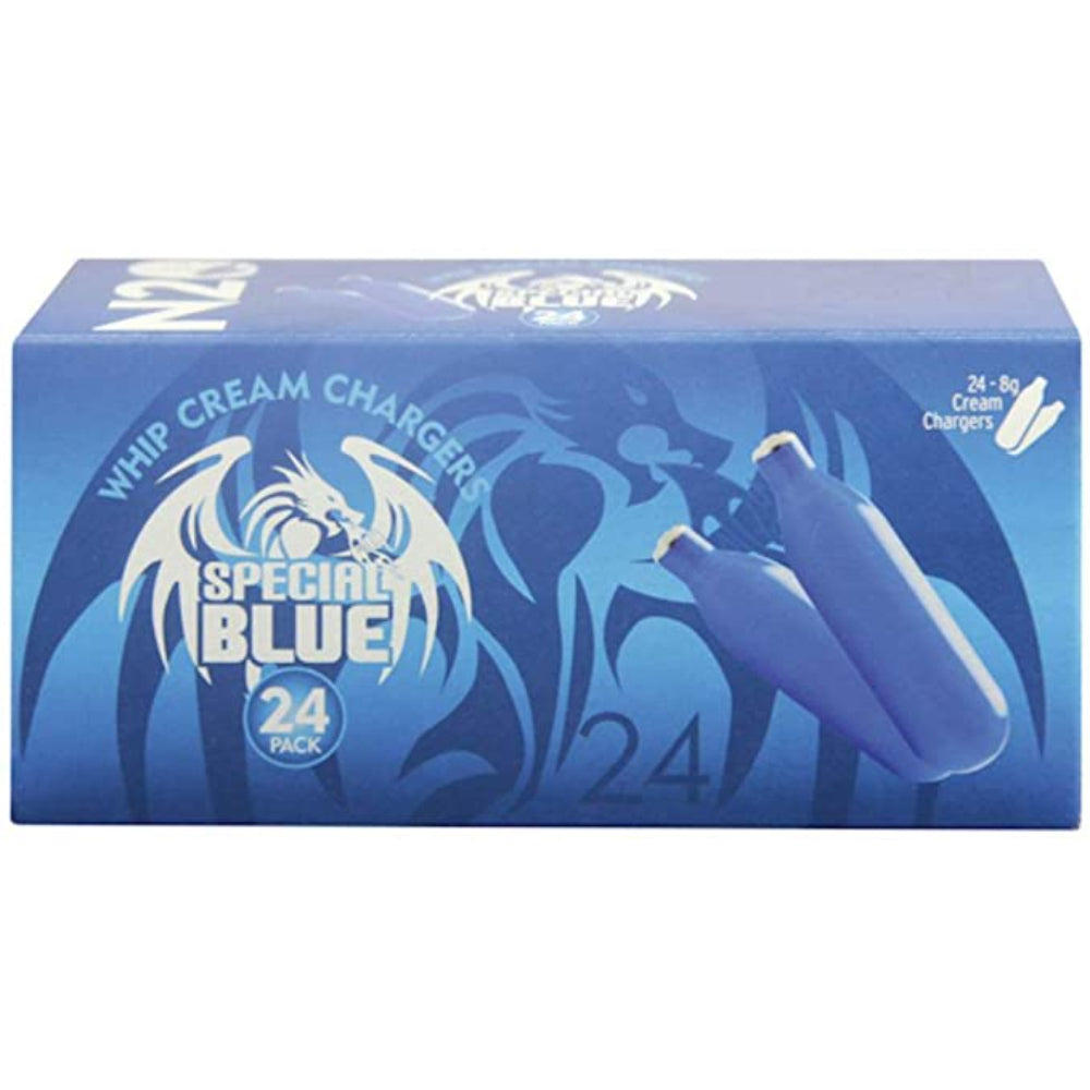 Special Blue Cream Chargers - 24 Pack